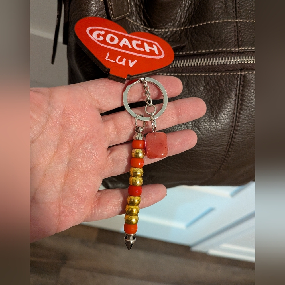 BagCharms Spade with Heart Koi Fish And Stars - Picture 9 of 13